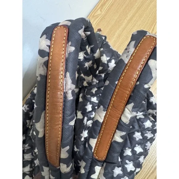 MZ Wallace Medium Metro Tote Quilted All Over Star Print bag Rare - Picture 8 of 13